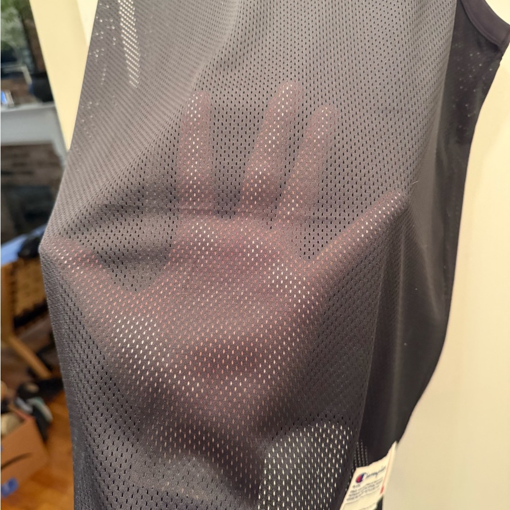 Champion me s Black mesh Tank Top - Picture 3 of 3